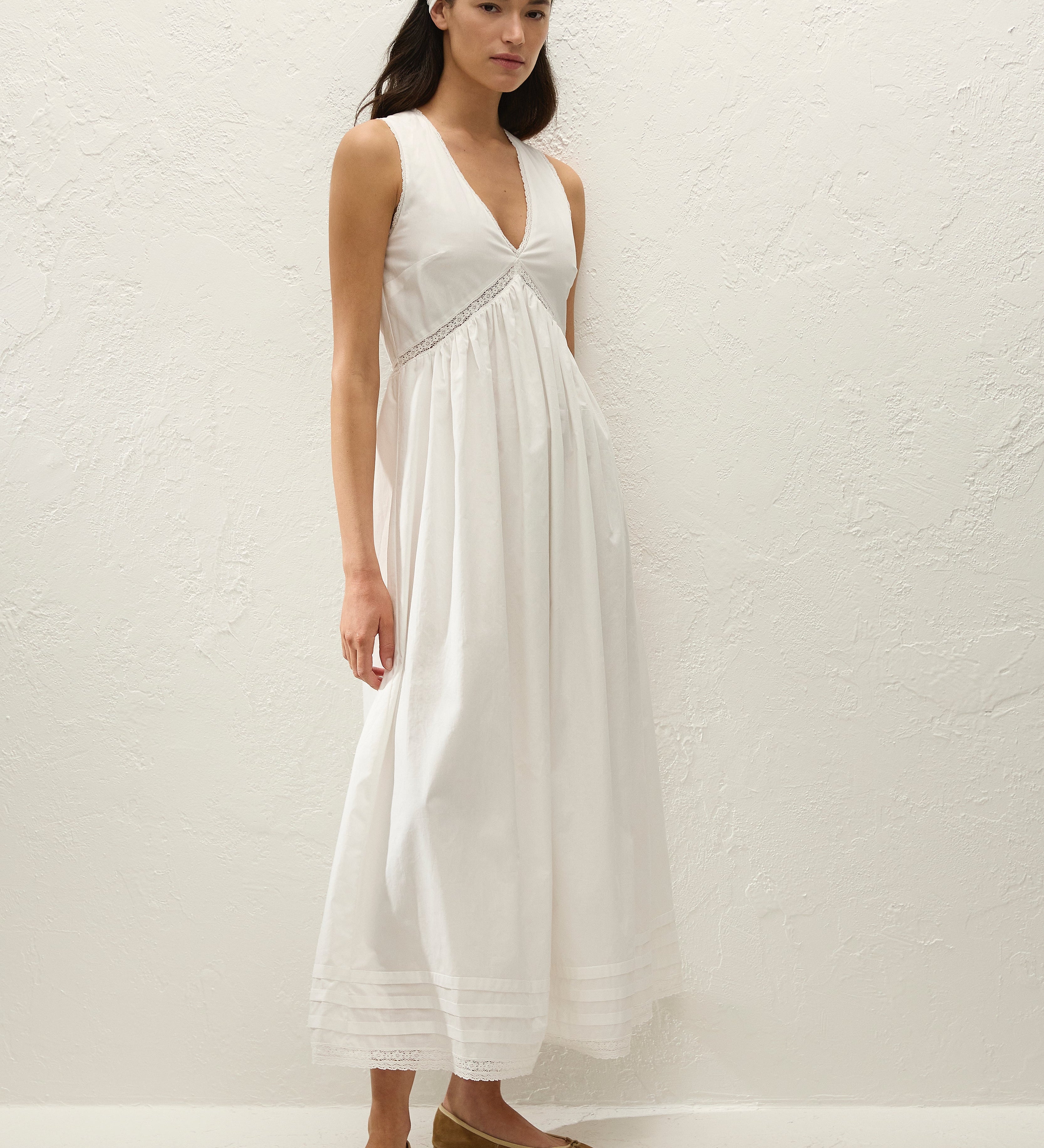 Faithfull - Fiora Midi Dress Fresco Lace White