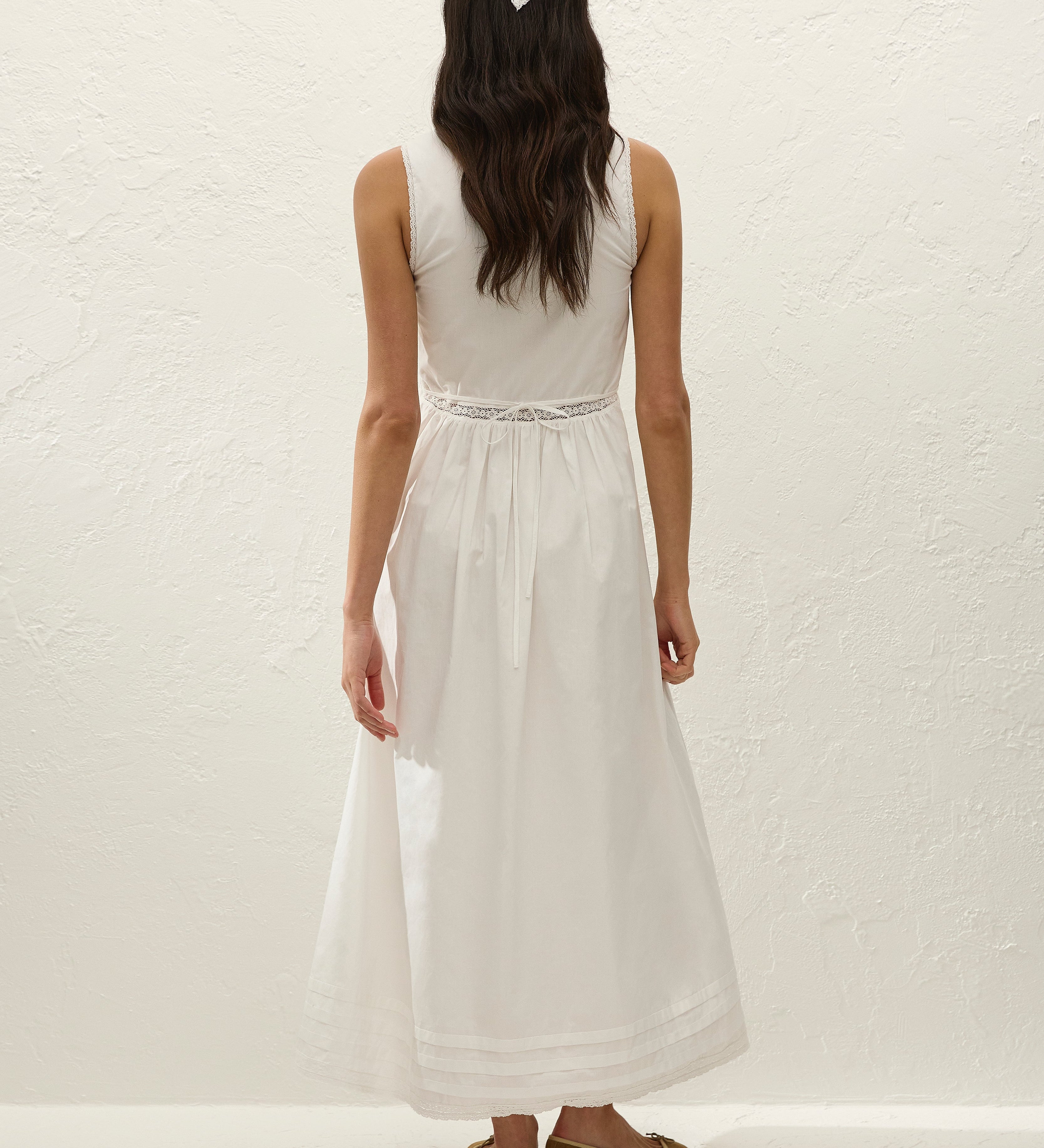 Faithfull - Fiora Midi Dress Fresco Lace White