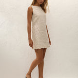 Faithfull - Iria Mini Dress Lola Polka Dot Cream Black