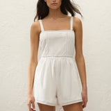 Faithfull - Emilia Playsuit Fresco Lace White