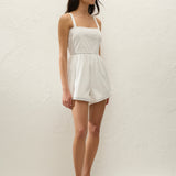 Faithfull - Emilia Playsuit Fresco Lace White