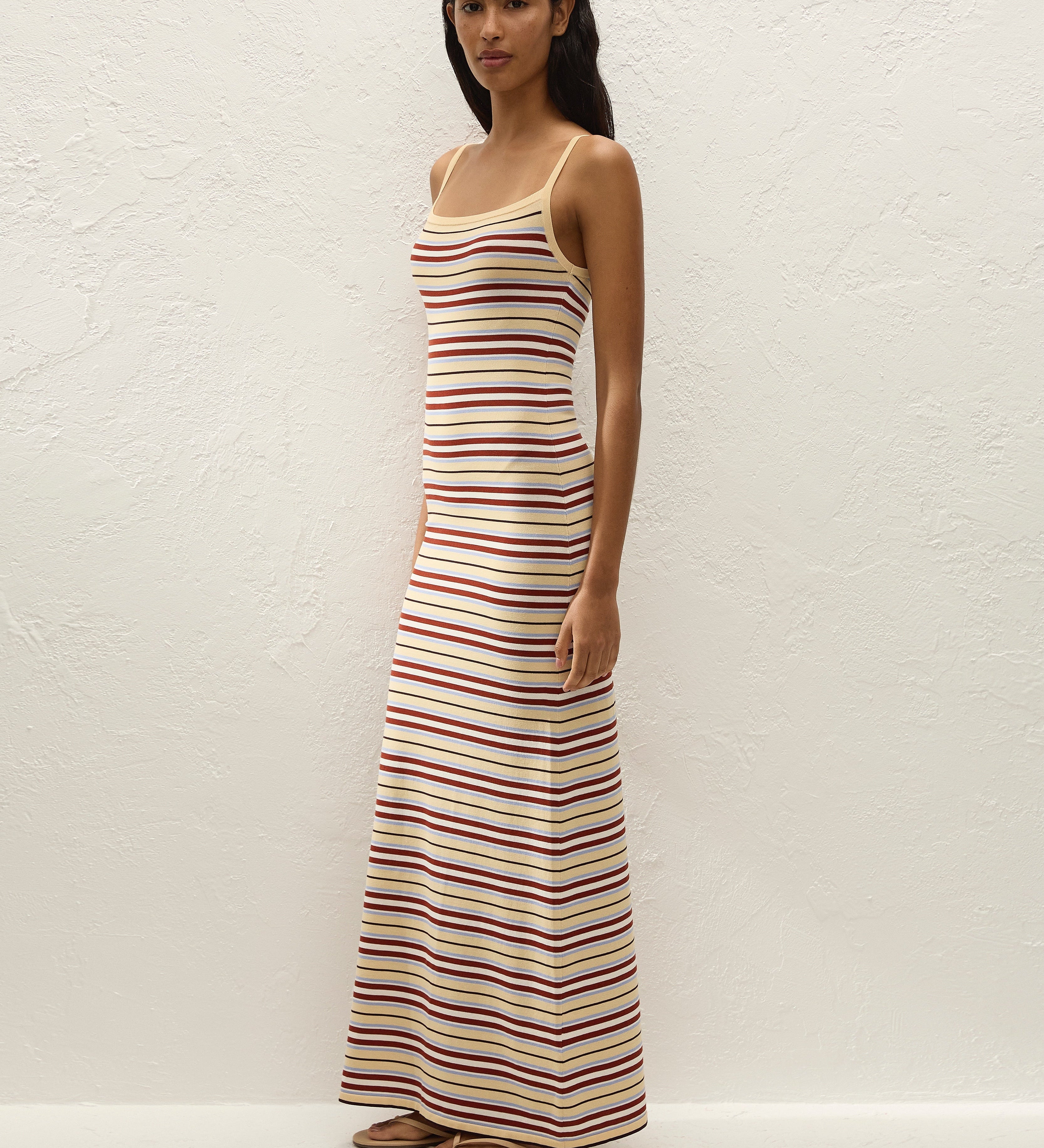 Faithfull - Doris Midi Dress Cila Stripe Butter