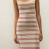 Faithfull - Doris Midi Dress Cila Stripe Butter