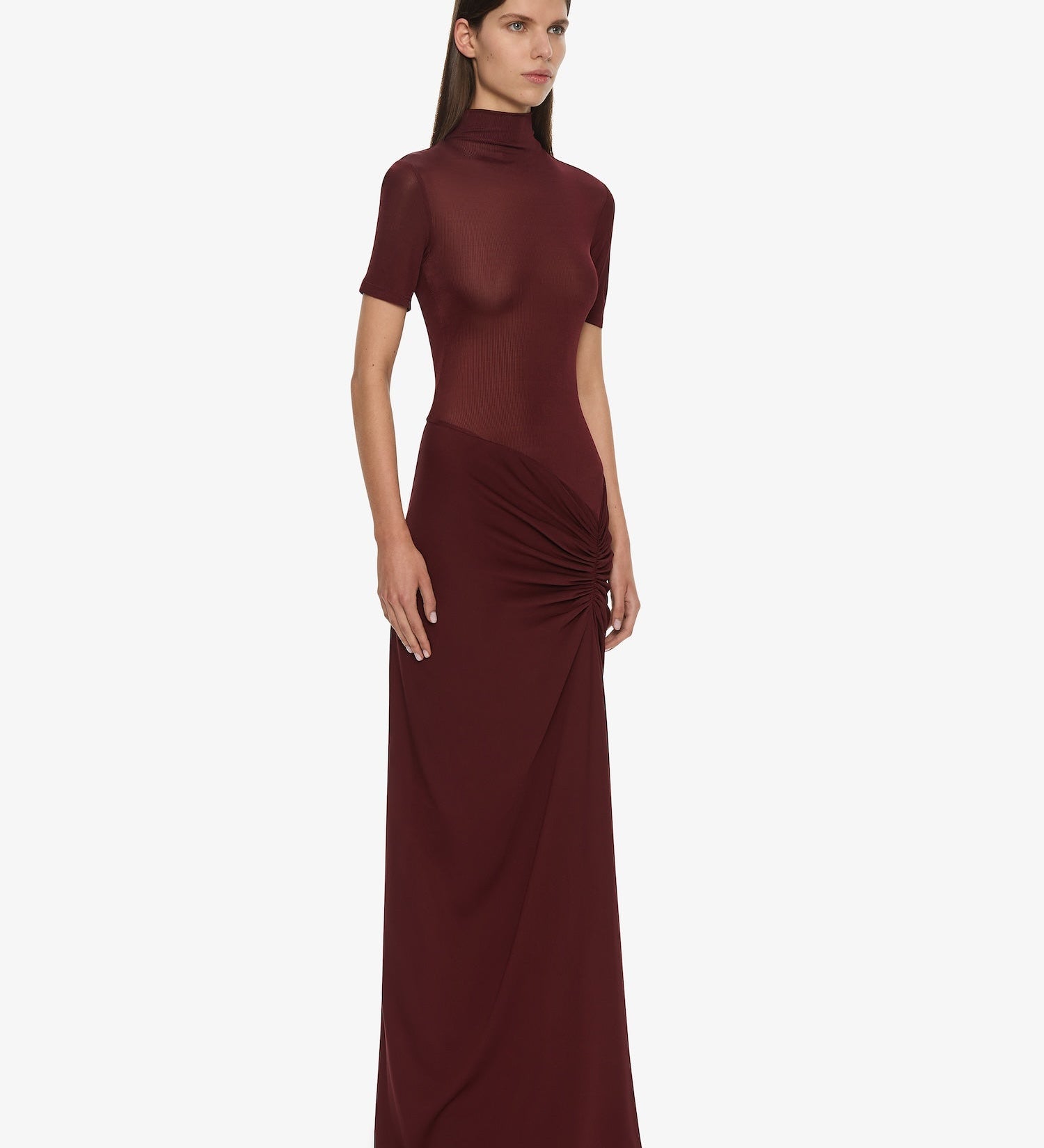 Christopher Esber - Fusion Ruched Tee Gown