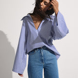 Faithfull - Gaia Top Helle Stripe Vintage Navy
