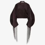 Christopher Esber - Corduroy Cocoon Fringed Jacket