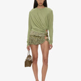 Christopher Esber - Beach Glass Bubble Mini Skirt