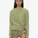 Christopher Esber - Manto Long Sleeve Jersey Top