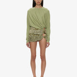 Christopher Esber - Beach Glass Bubble Mini Skirt