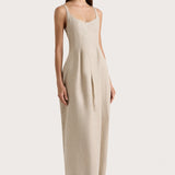 Faithfull - Sanne Midi Dress Oatmeal - Final Sale