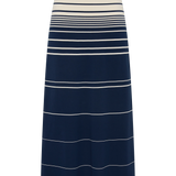 Faithfull - Casia Maxi Skirt Navy Cream Stripe