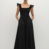 Faithfull - Eudora Midi Dress Black