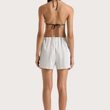 Faithfull - En Vau Short Striped Soft Blue - Final Sale
