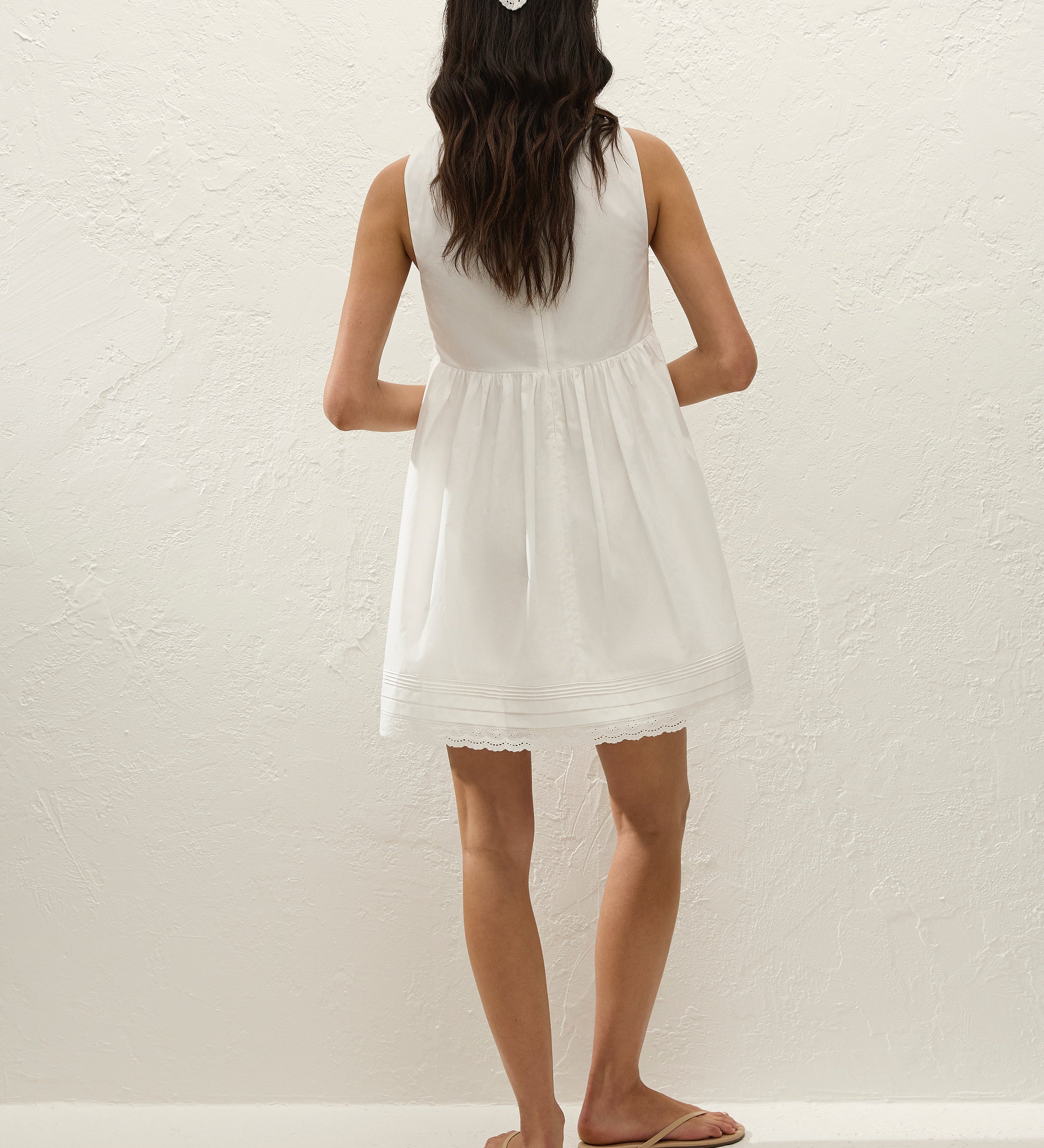 Faithfull - Dion Mini Dress Fiore Lace White