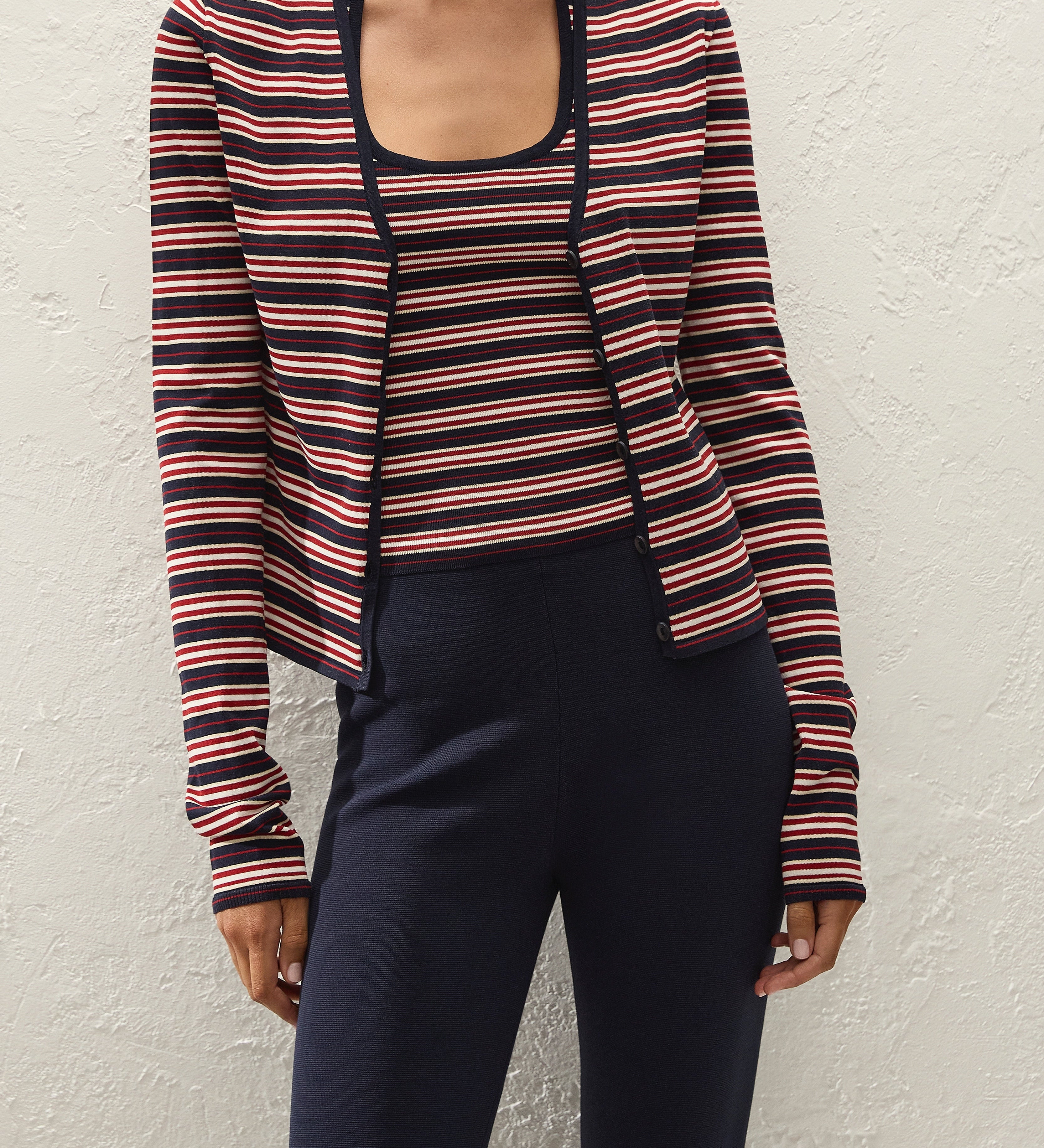Faithfull - Doris Cardigan Cila Stripe Navy