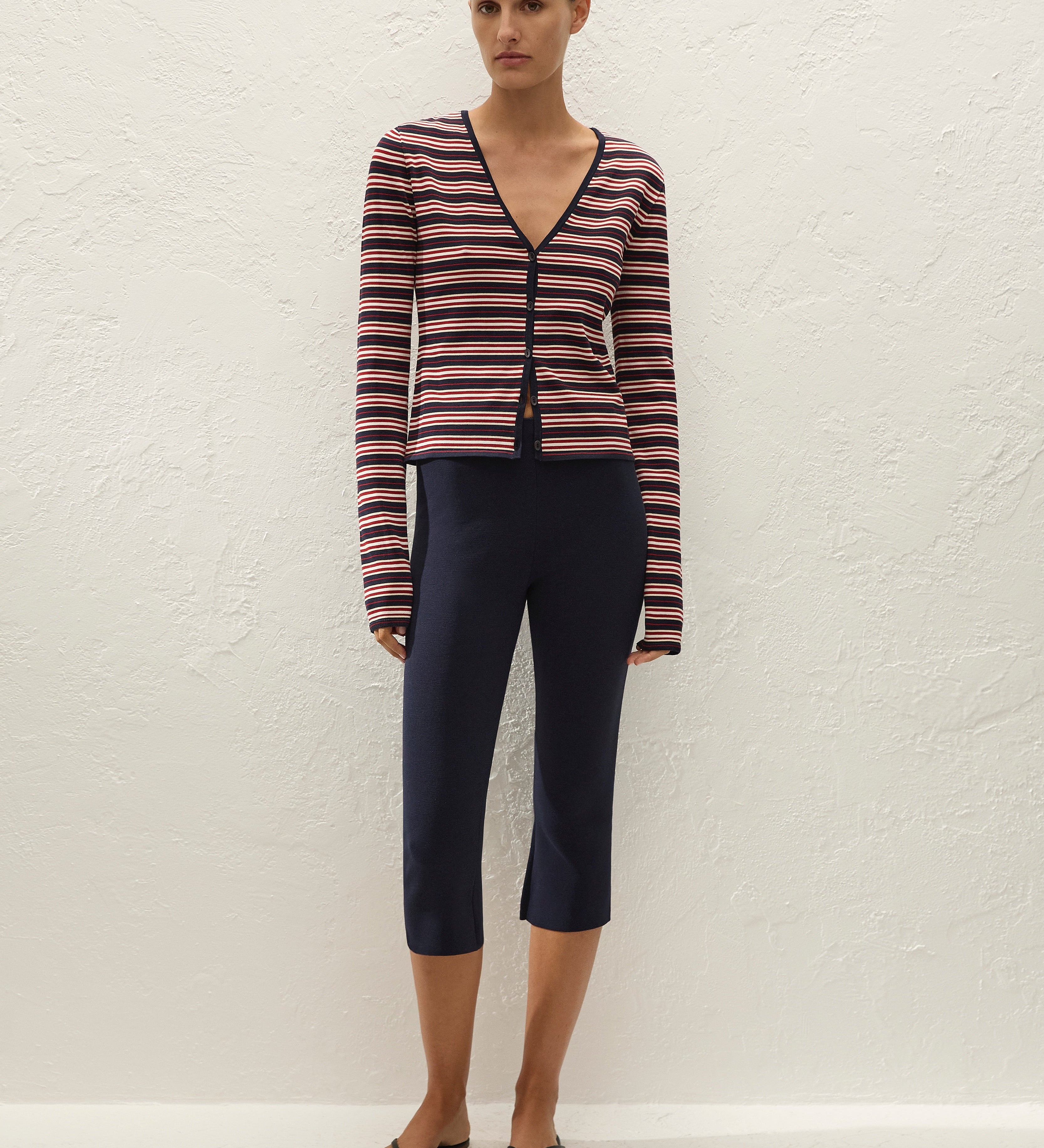 Faithfull - Doris Cardigan Cila Stripe Navy