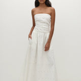 Faithfull - Moa Maxi Dress Birgitta Broderie Anglaise White