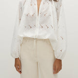 Faithfull - Thora Blouse Birgitta Broderie Anglaise White