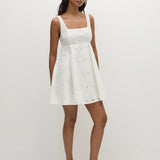 Faithfull - Lovis Mini Dress Birgitta Broderie Anglaise White