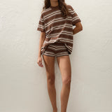 Faithfull - Le Paz Top Ombre Stripe Macro Carob