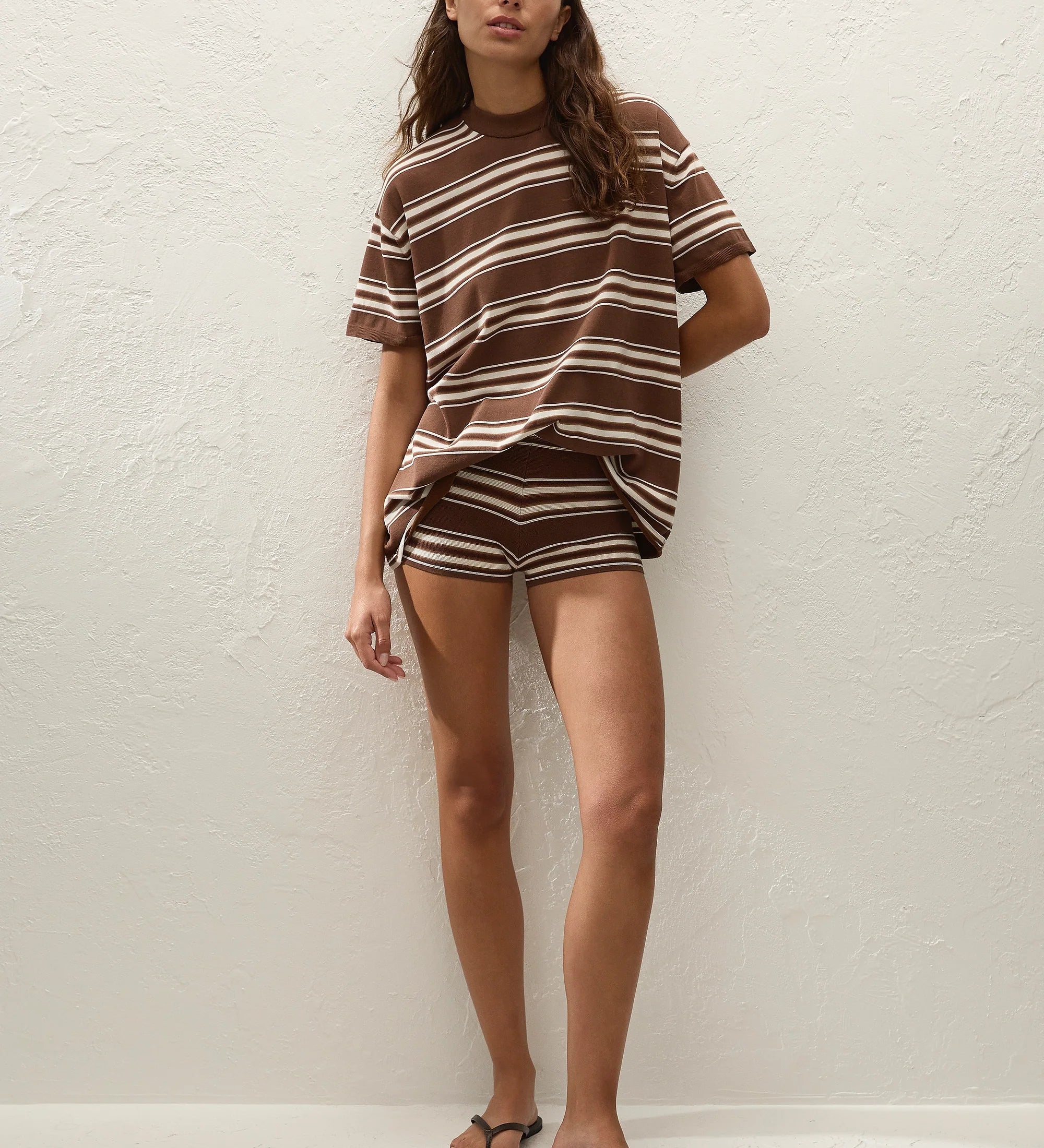 Faithfull - Le Paz Top Ombre Stripe Macro Carob