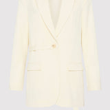 St. Agni - Belt Detail Blazer - Milk