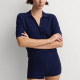 Faithfull - Oana Polo Shirt Vintage Navy
