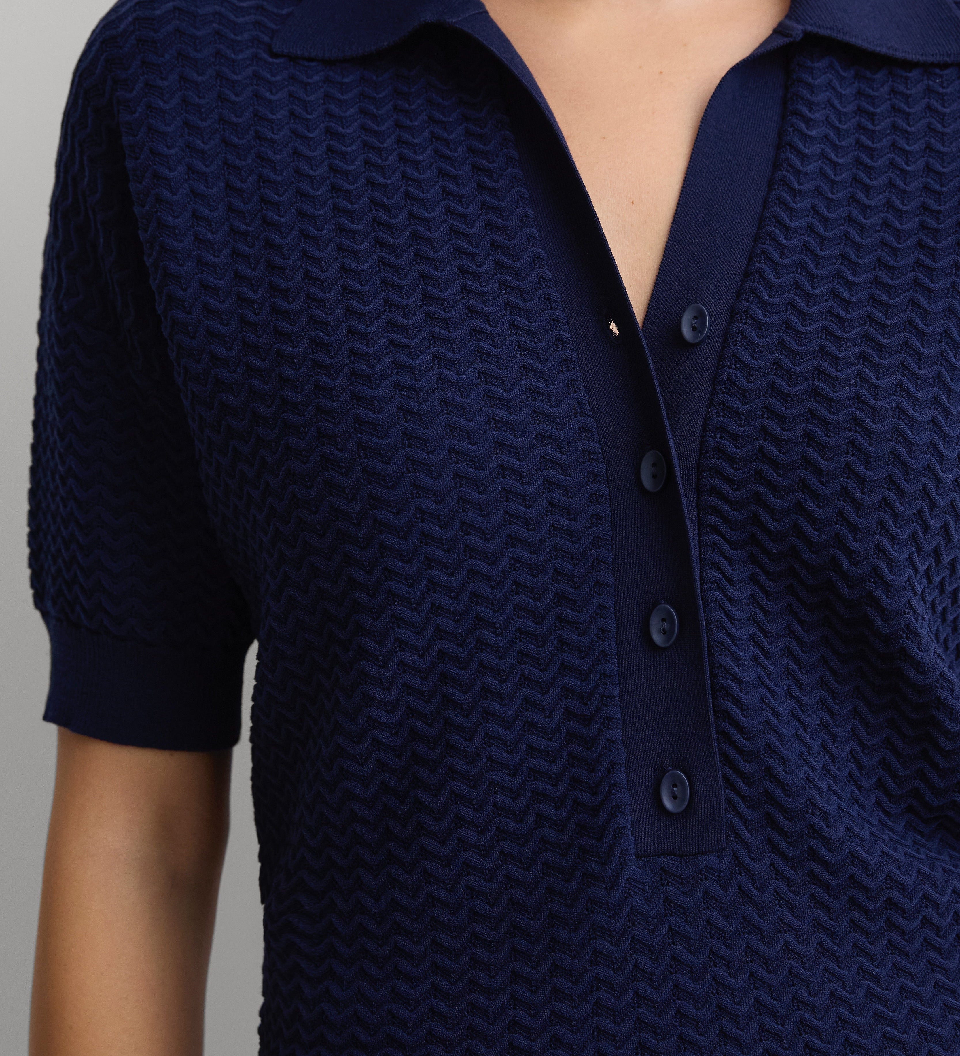 Faithfull - Oana Polo Shirt Vintage Navy
