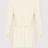 St. Agni - Belt Detail Blazer - Milk