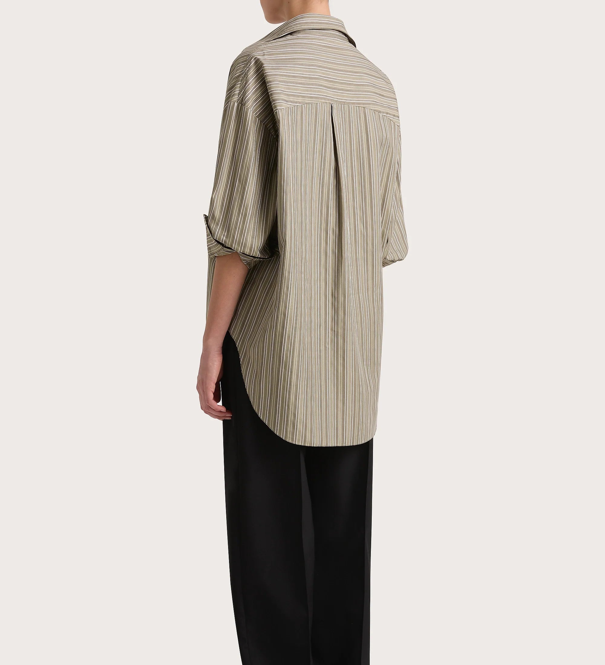 Faithfull - En Vau Shirt Khaki Stripe - Final Sale