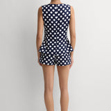 Faithfull - Ana Top Vintage Navy White Dot