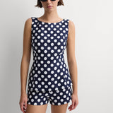 Faithfull - Ana Top Vintage Navy White Dot