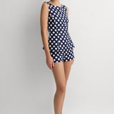 Faithfull - Ana Top Vintage Navy White Dot
