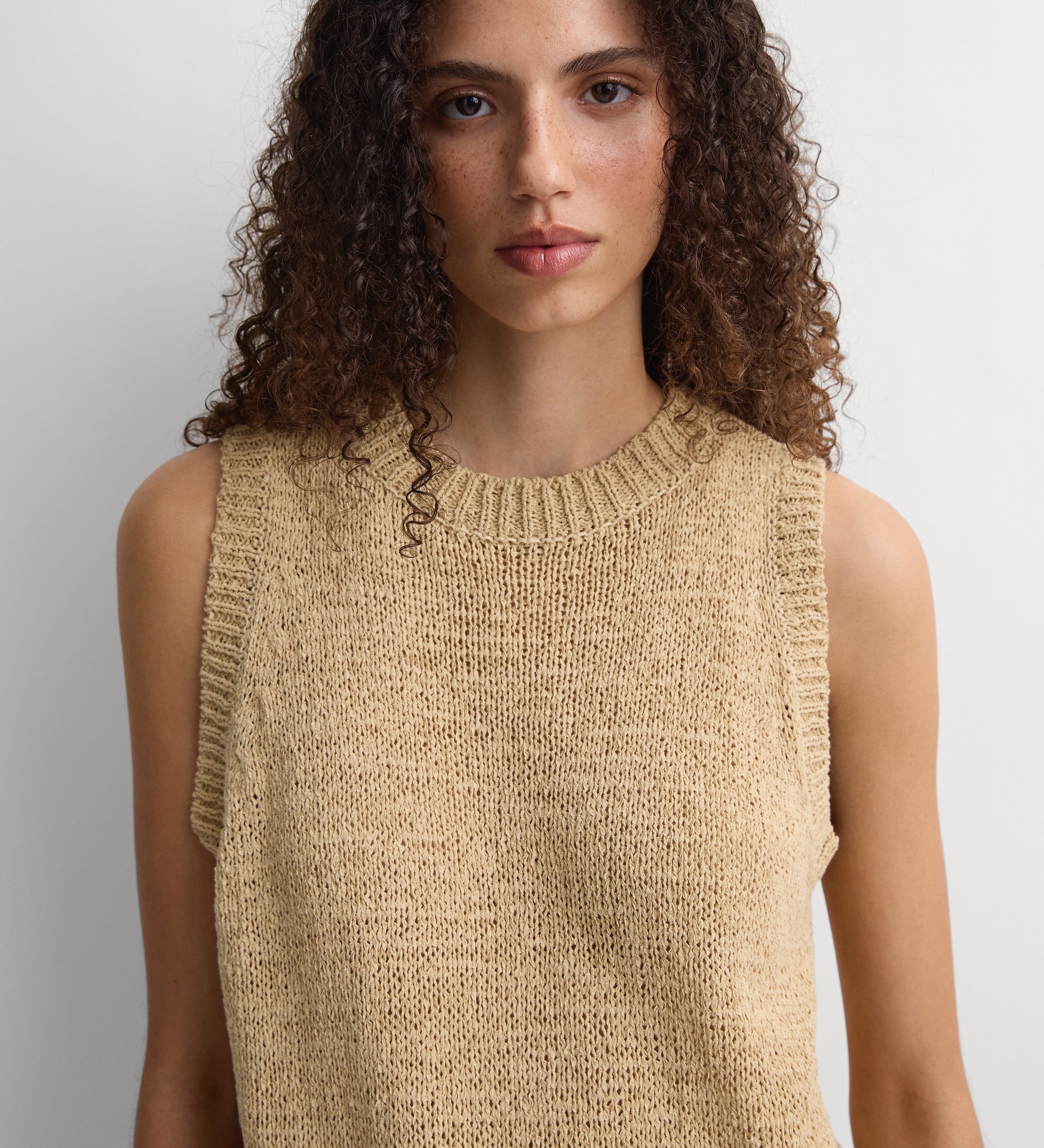 Faithfull - The Knit Vest Wheat