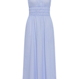 Faithfull - Astra Midi Dress Soft Blue Stripe