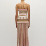 Faithfull - Citara Skirt Puce Sepia Stripe