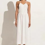 Faithfull - Camera Midi Dress White - Final Sale