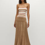 Faithfull - Esenia Knit Dress Puce Sepia Stripe