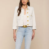 L'AGENCE - Kumi Cropped Leather Jacket