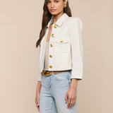 L'AGENCE - Kumi Cropped Leather Jacket