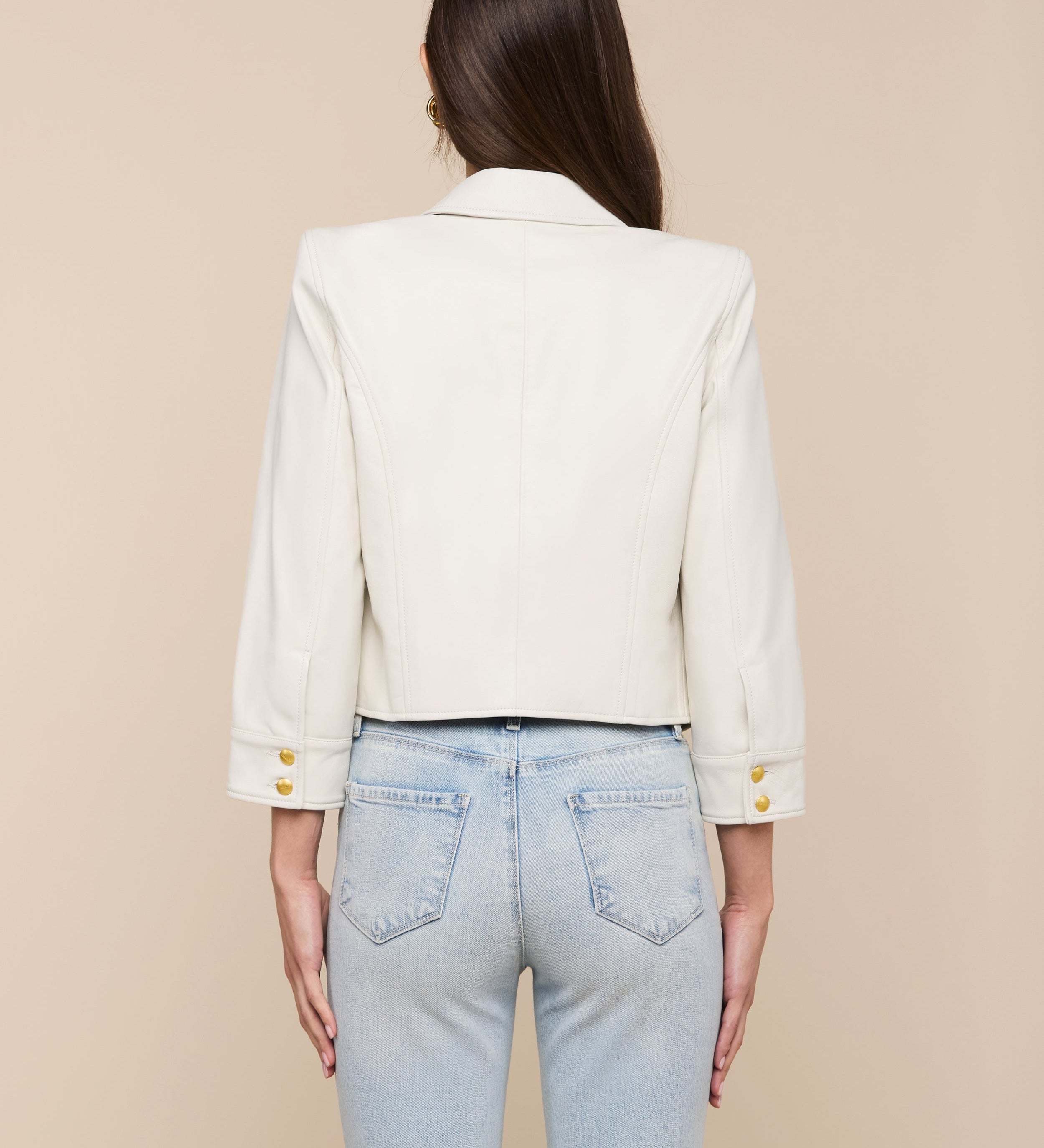 L'AGENCE - Kumi Cropped Leather Jacket