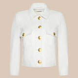 L'AGENCE - Kumi Cropped Leather Jacket