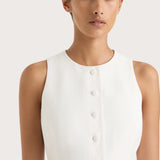 Faithfull - Eveline Mini Dress White