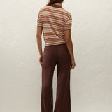 Faithfull - Sable Polo Shirt Luis Stripe Dusty Mauve