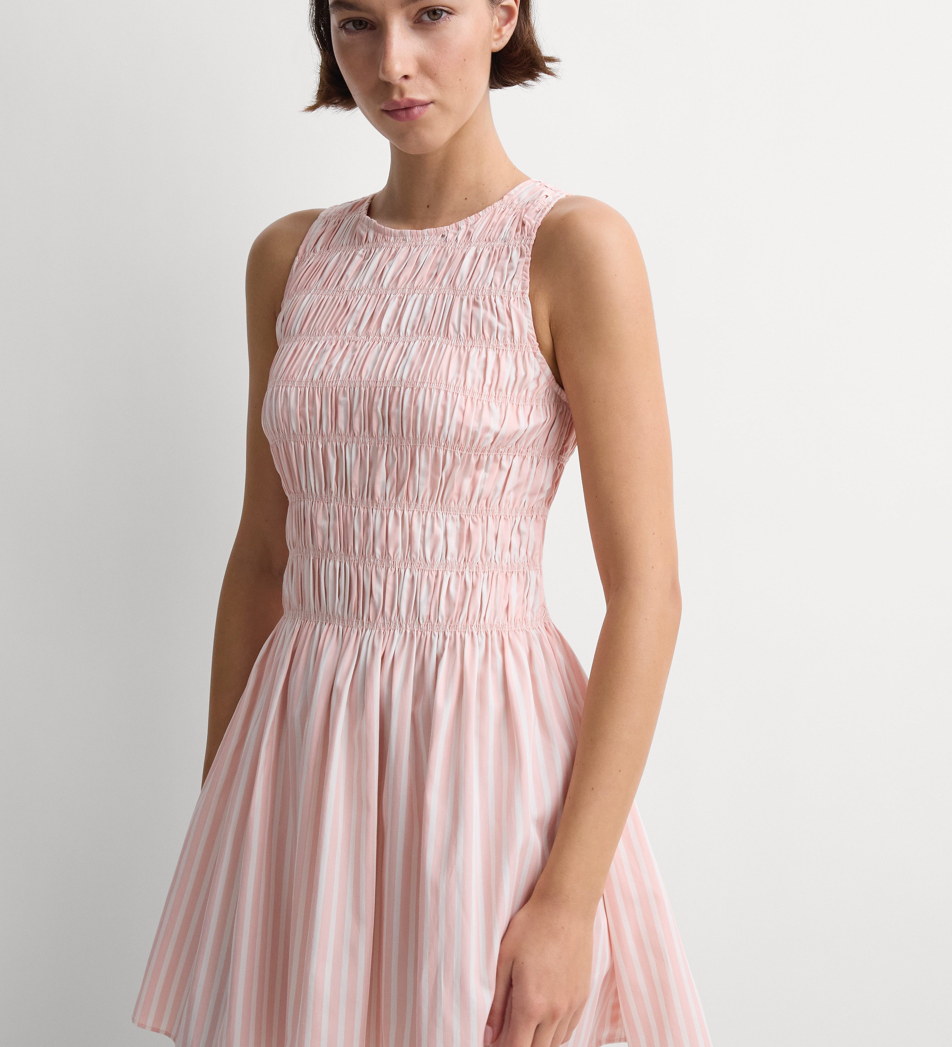 Faithfull - Heidi Mini Dress Carmen Stripe Peony White