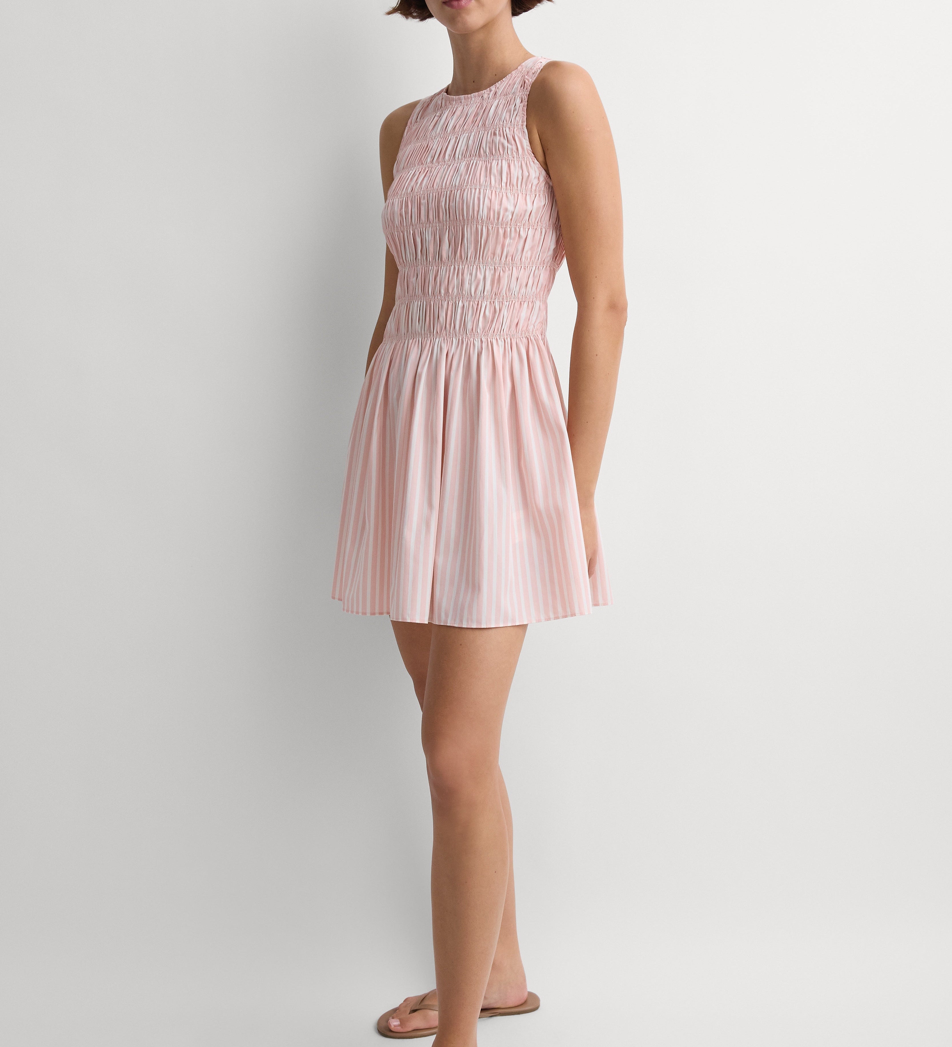 Faithfull - Heidi Mini Dress Carmen Stripe Peony White
