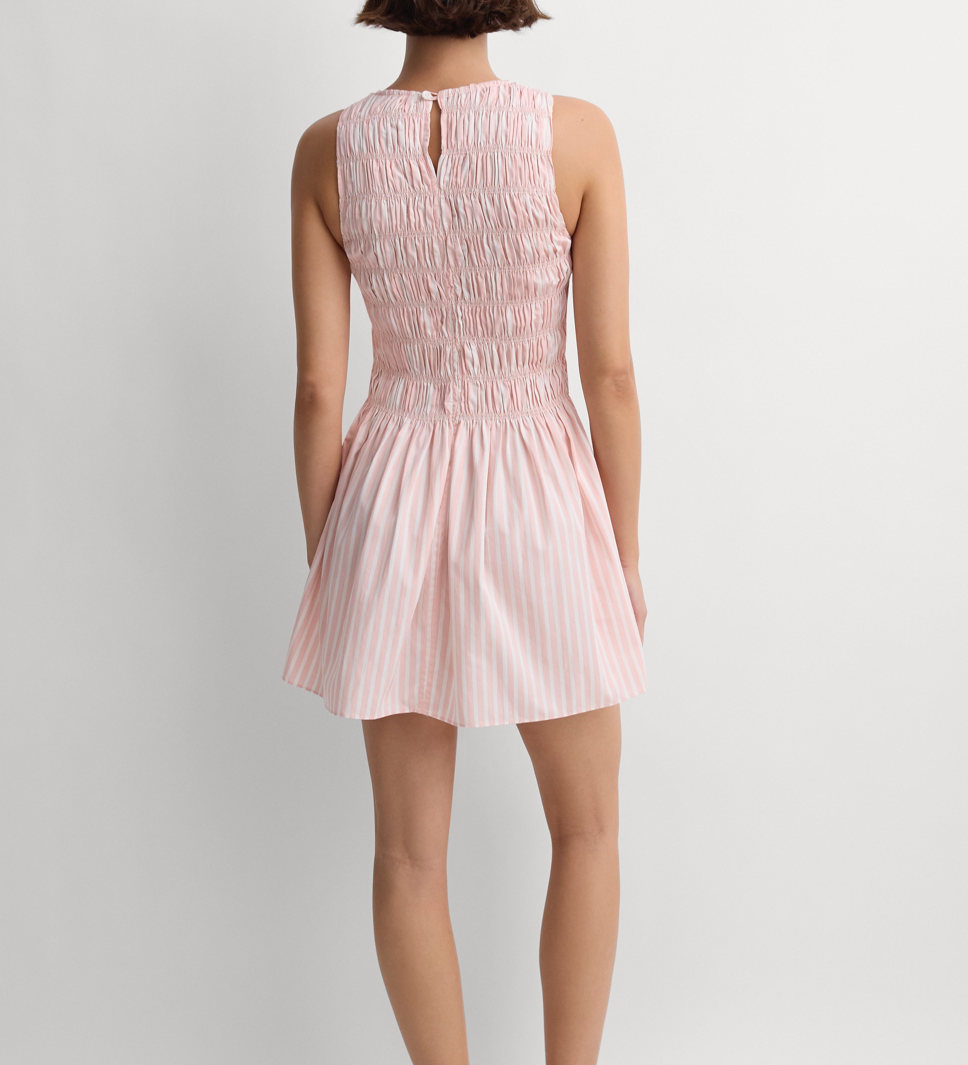 Faithfull - Heidi Mini Dress Carmen Stripe Peony White