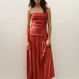 Faithfull - Hedy Maxi Dress Dusty Tomato