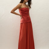 Faithfull - Hedy Maxi Dress Dusty Tomato