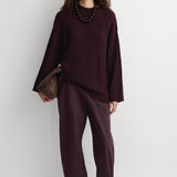 Faithfull - The Fisherman Knit Jumper Prune